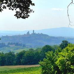 Daar ligt San Giminiano.