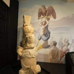 Triumph centrepiece (with an artist's impression behind)