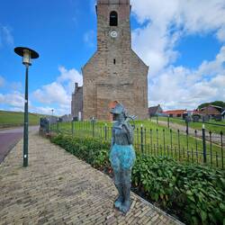 De kerk in Wierum.