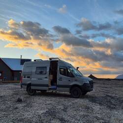 Abendstimmung am Stellplatz