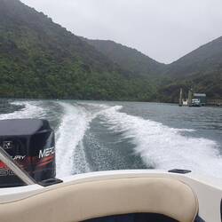 Leaving Torea Bay heading to Waikawa Bay