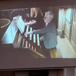 Recital of organ music at the Dome. Once largest organ in the world. Takes 2 to play.