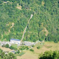 Hydroelectric power station, there are lots of these along the valley, fed from high pools or lakes