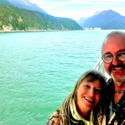 Erleichtert auf der Fähre nach Skagway