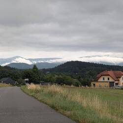 Erster Blick auf das Riesengebirge