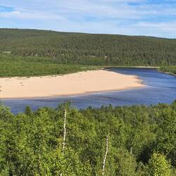 Lange Sandbänke an den Flüssen