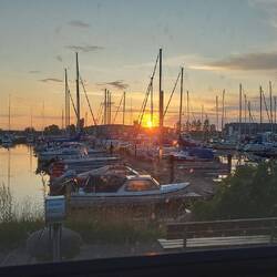 Letzter Sonnenuntergang in landskrona