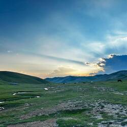 Sunset mit unseren Pferdis