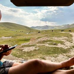 Aussicht aus dem Bett