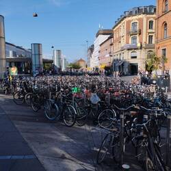 Regardez la taille des parkings à vélos !!