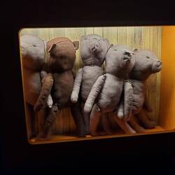 Mika deported in a cattle car enroute the GULAG.