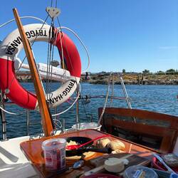 Frühstück heute mal wieder im Hafen