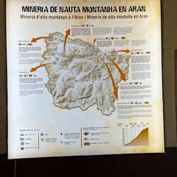 Map of all the various mines around the Val d'Aran