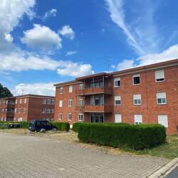 Bataville Mehrfamilienhaus, damals für die Fabrikarbeiter