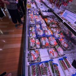 Huge seafood section