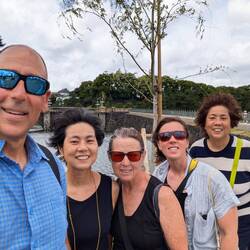 Snipe sailor Kuniko Yamada and her sister gave us a great tour of the Imperial Gardens/Tokyo!
