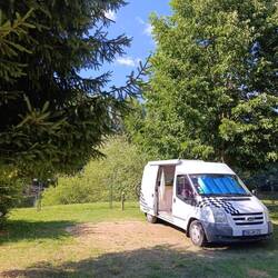 Unser Stellplatz (Nr. 18) für die vermutlich letzte Nacht 😳😥