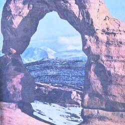Der Delicate Arch. Dieses Bild ist das Symbol von Utah auf den Nummernschildern