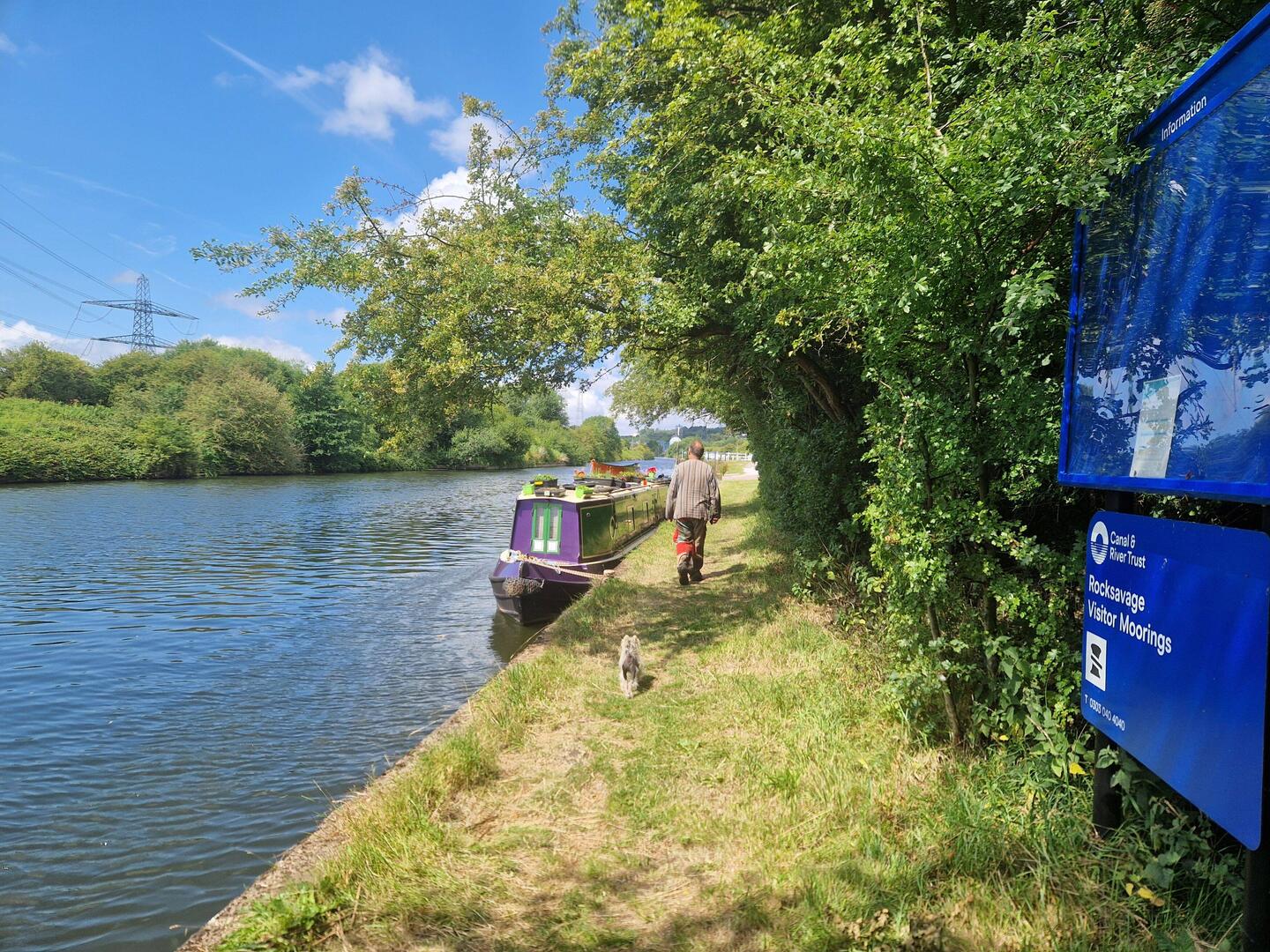Relieved to be on the river. The official mooring name was Rocksavage moorings.