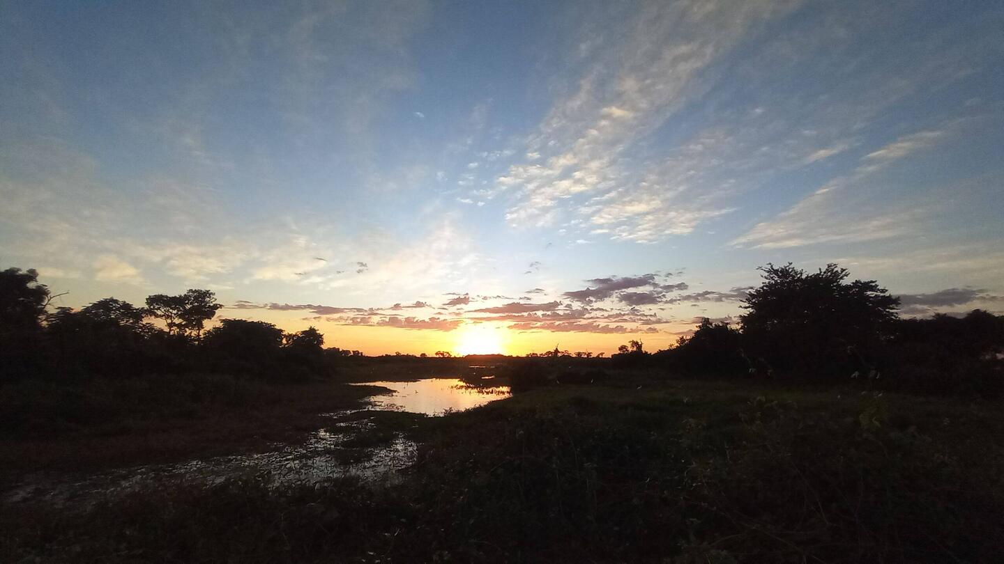 Nochmal zurückgespult: Sonnenaufgang