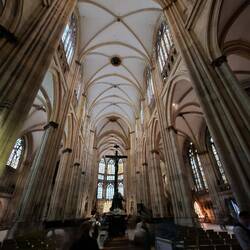 The inside of the cathedral