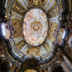The interior fresco of the dome