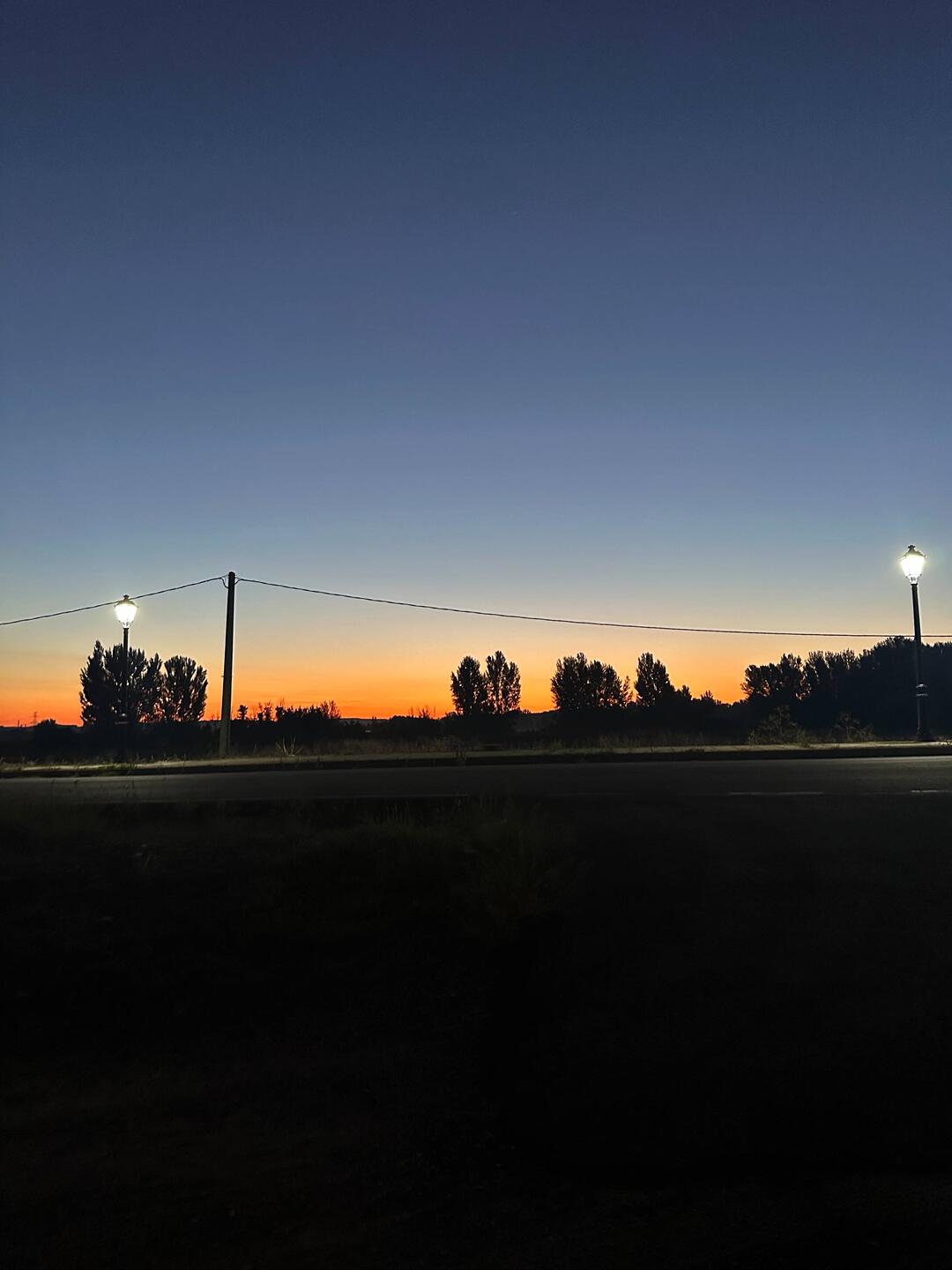 Sunrise as we left for Leon on Thursday