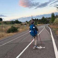 We did have to walk next to the highway for a teeny bit -- even on the scenic route.