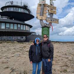 Die steinige Schneekoppe erreicht