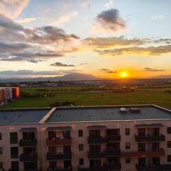 Blick vom Balkon