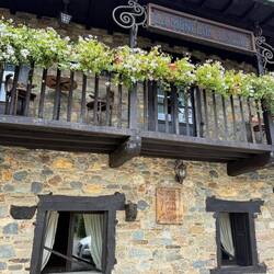 Lots of beautiful balconies in Cacabelos