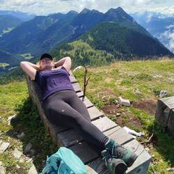 Oben angekommen und erstmal entspannen