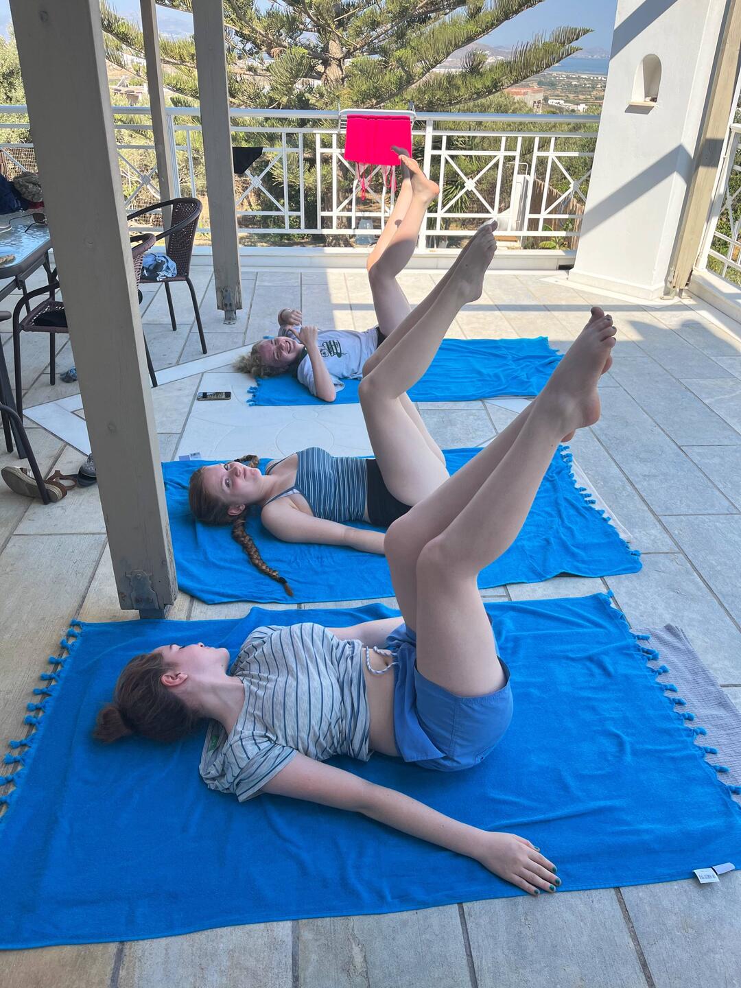 Girls doing their exercise