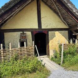 What a Viking hut looks like on the outside