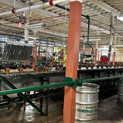 Reguaging room where barrels are emptied.