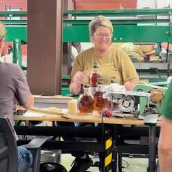 Hand bottled assembly line