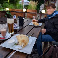 Mampf mampf. Heute frittierte Piroggen
