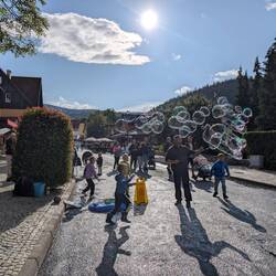 Action in der Fußgängerzone