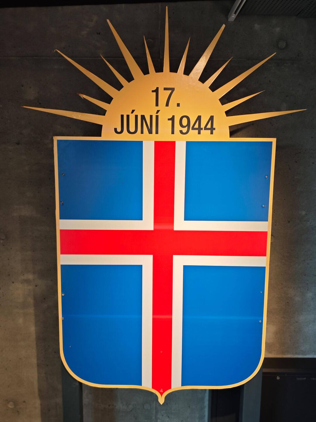 in der Ausstellung in Þingvellir