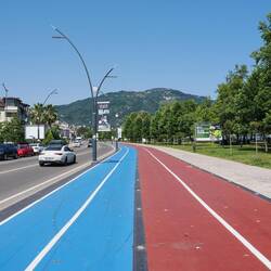 Fußweg mit Mittelstreifen / Side walk with medial strip