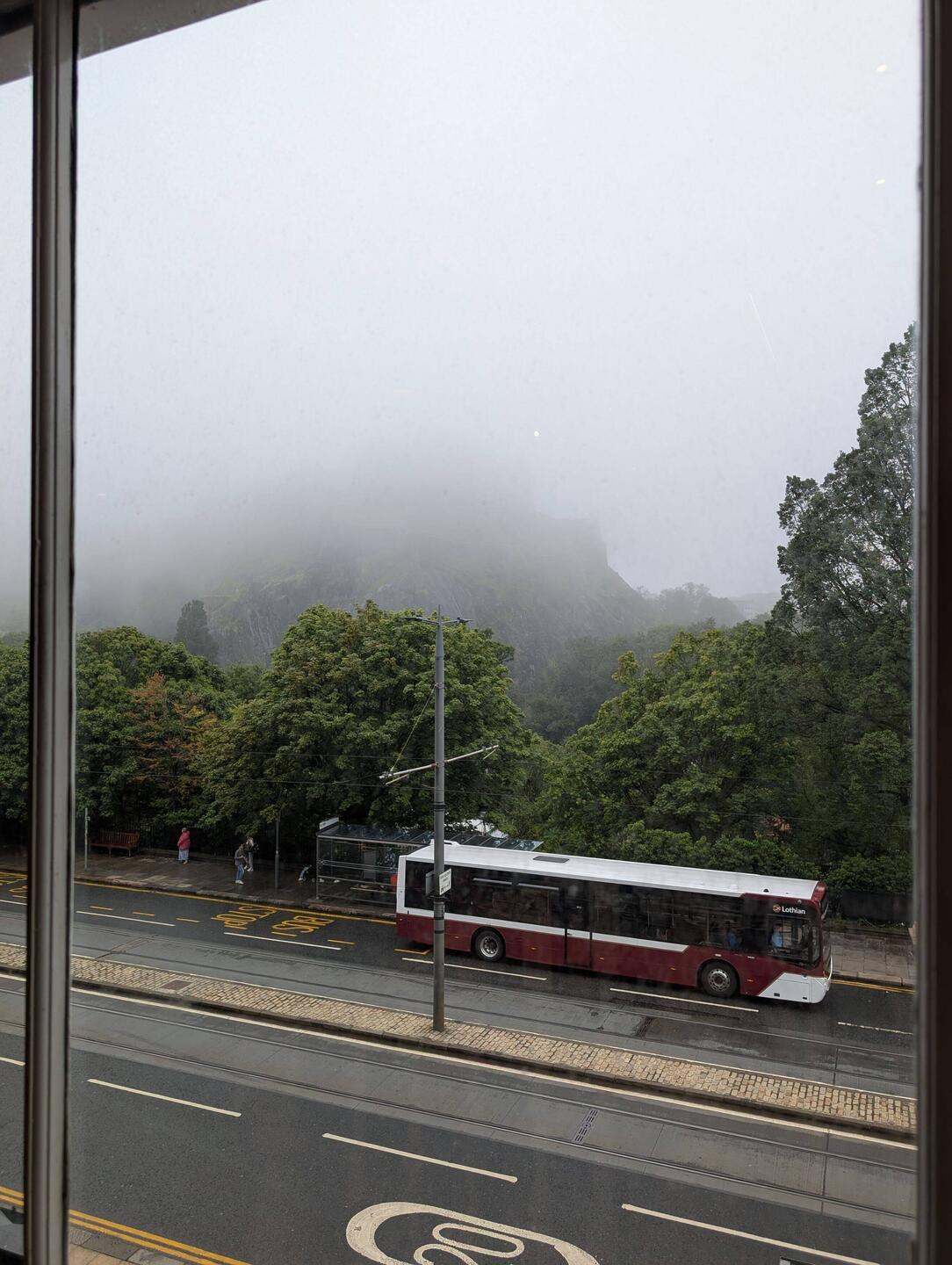Castle hidden in the clouds
