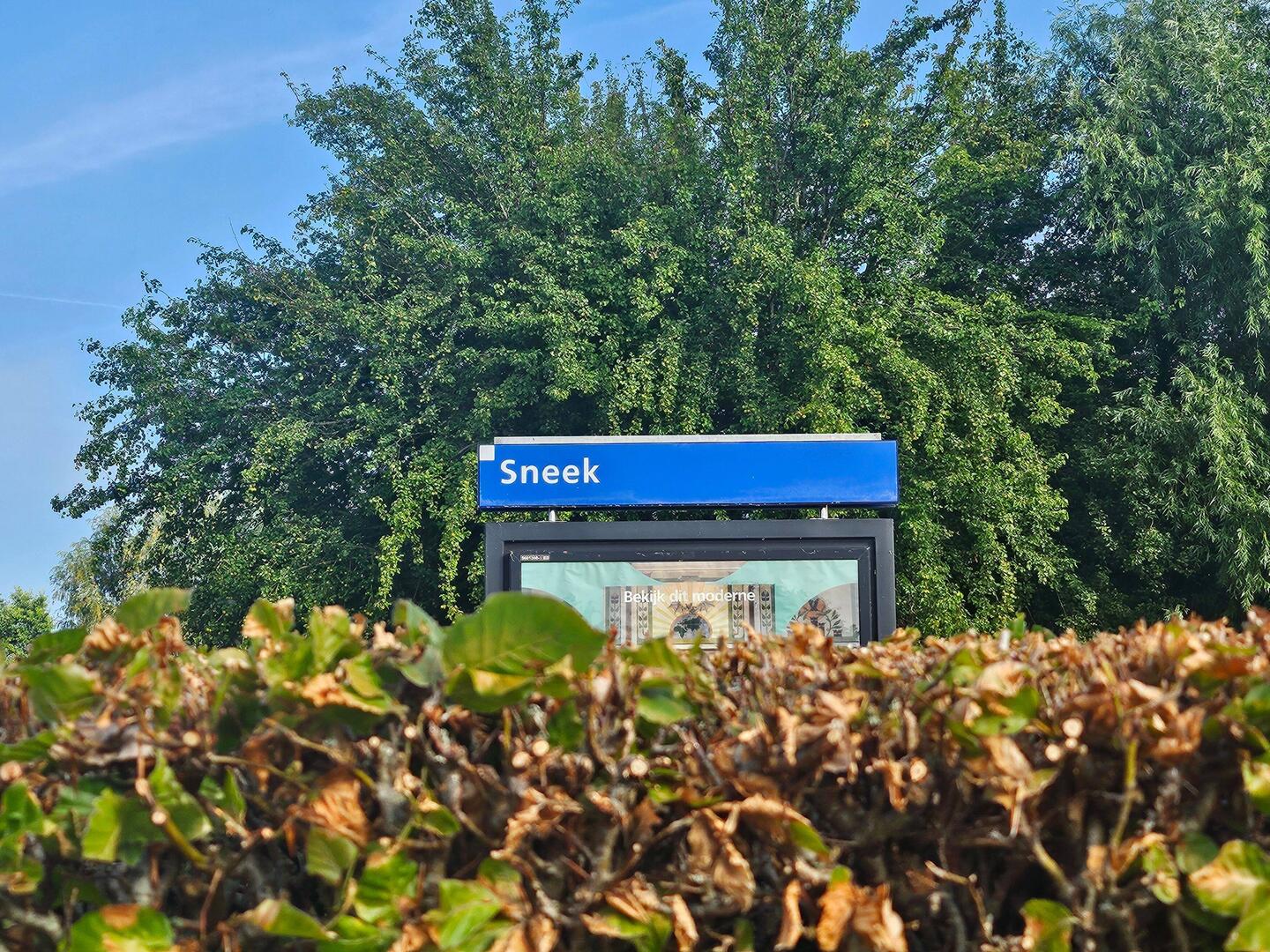 Starten bij station Sneek.