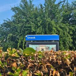 Starten bij station Sneek.