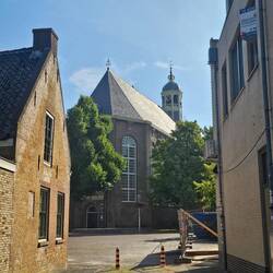 Zicht op de Martinikerk.