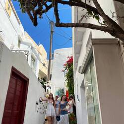 The girls in the old town