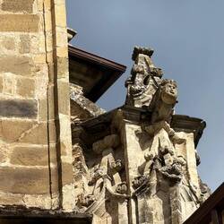 Gargoyle at Colegiata de Santa Maria de Cluny in Villafranca