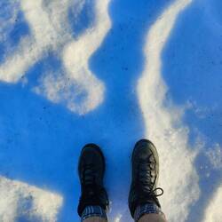 Schnee bei fast 30 Grad 👀