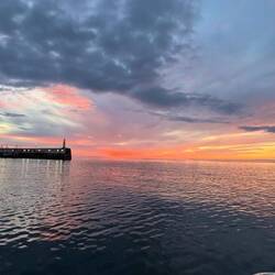 Coucher du soleil sur Peel