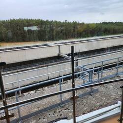 The water reservoir beside the canal is where the water is pumped into