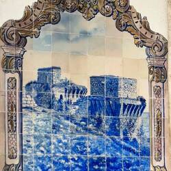 Another azulejo in a train station along the way